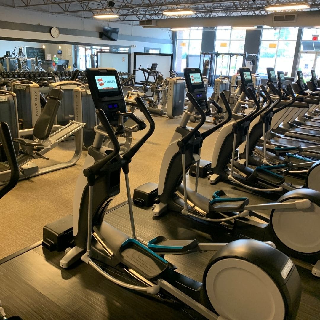 Cardio machines at LIV Fitness