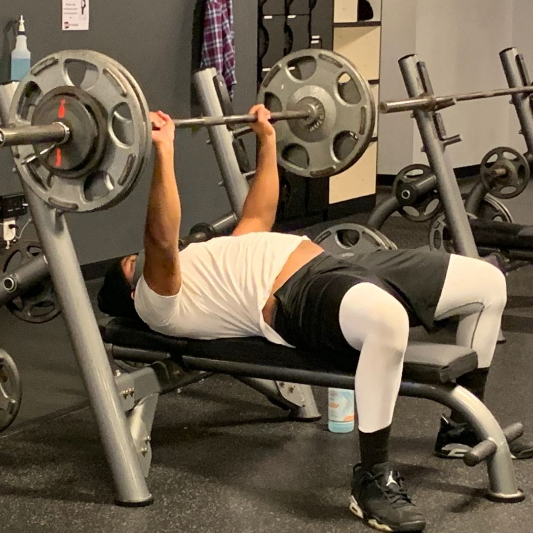 Member bench pressing